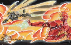 chujo-hime:  Iron Man & War Machine by Sara Richard 