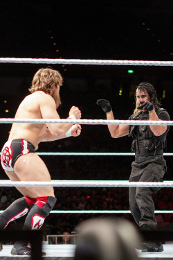 rwfan11:  Daniel Bryan and Seth Rollins ….Goat vs. Ninja! 