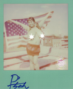 ryansuits:  P-chan Visits America - Original Autographed Polaroid