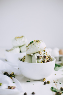 sweetoothgirl:  Chocolate Chip & Pistachio Meringue Cookies