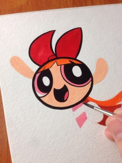 meanwhilestudios:  Just finished a Powerpuff Girls commissioned