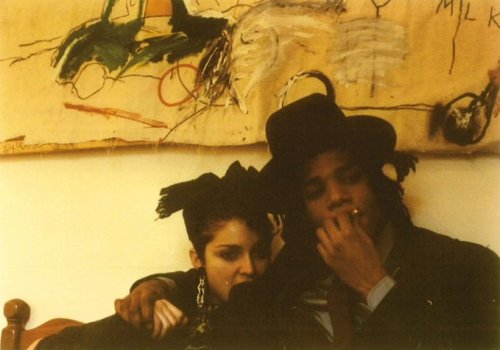 twixnmix:    Madonna and Jean-Michel Basquiat photographed by