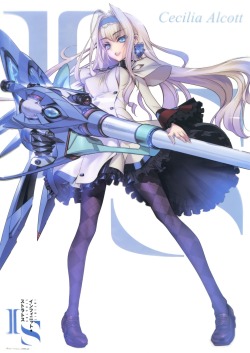 choco infinite stratos cecilia alcott gun pantyhose seifuku |