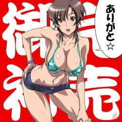 fandoms-females:  Anime Fangasm #1 - Cheer in Her Heart  <