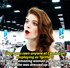 nymheria:  Rose Leslie at San Diego Comic Con 2014  
