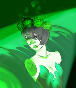 house-of-pope:  @happyds‘ green pearl that I completely butchered