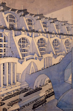 ryanpanos:  Drawings and Visions by Italian Futurist Architects