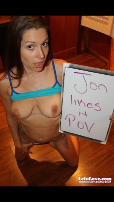 LOTS of #POV pics/vids here: http://www.lelulove.com/?page=Search&amp;q=POV ) #boobs #tits Member Pic