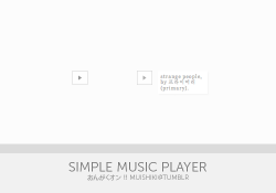 wabileightonart:  SIMPLE MUSIC PLAYER !!get the codes here,