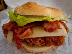 Chicken sandwich with bacon :)