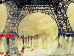 artmania-feed:  Art Prints by Takmaj  Winter in Paris  Venezia