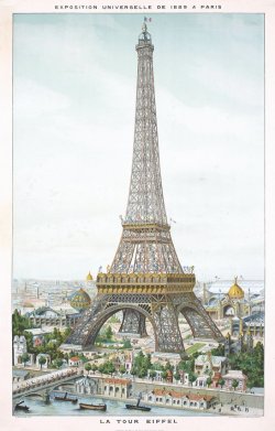 design-is-fine:  Eiffel Tower, poster for “Exposition Universelle”,