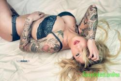 sexxyinkedgirl:  Follow us For The finest Inked Girls and female