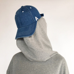 adererror: Denim ‘A’ cap ‘I can’t see you…’ 