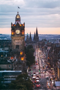 atraversso:  The Balmoral Clocktower, Edinburgh, Scotland  by