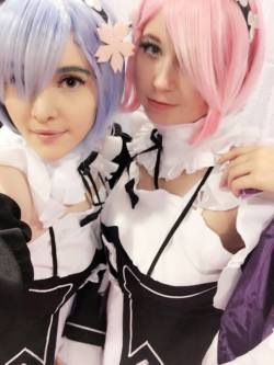 nsfwfoxydenofficial: Here is some Lewd Rem and Ram with @usatame