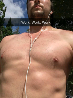 Some shirtless Jon from his Snap