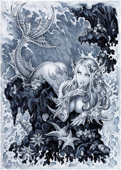 agrownupgeekgirl:  Mermaid by =Candra 