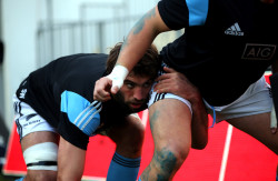 giantsorcowboys:  Scrum Down! Sam Whitelock Gets Ready To Scrum!