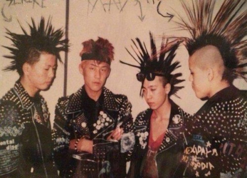 burymy-love: poc-in-rock: Japanese punk scene in the 80s I wanna know how long it took to do their hair everyday. 