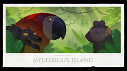 Mysterious Island (Islands Pt. 3) - title carddesigned and painted
