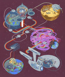 laughingsquid:  Cartography, Andrew DeGraff’s Solo Art Show