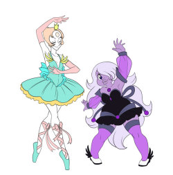 reidavidson:  Pearl and Amethyst as magic Girls to go with the