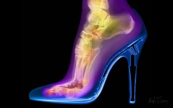 sixpenceee:  An image of a woman’s foot in a stiletto.  (Source)