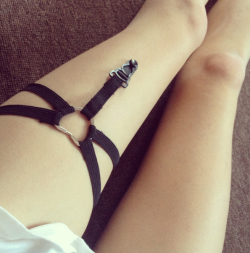 l0stkeys:  Two strap heart garter belt. either plain, studded,