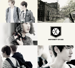 marchendebut:  baekyeol university au. (asked by parkbaekyeol)