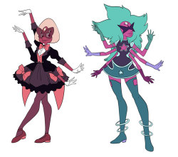 reidavidson:  Sardonyx and Alexandrite in their own magical girl