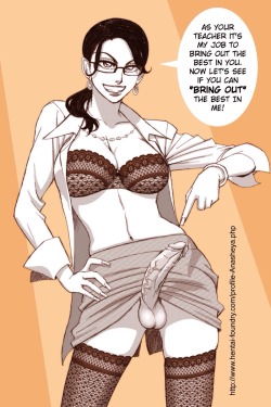 xxthefutanariblogxx:  Futanari Teacher [request]