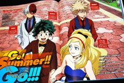 honyakukanomangen:  BnHA illustrations from the August issues