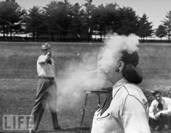 Trick-shot champion Bob Geesey, a cop in York, Pennsylvania,