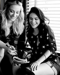 bugheadlovin:  Lili Reinhart and Camila Mendes for Bongo Jeans