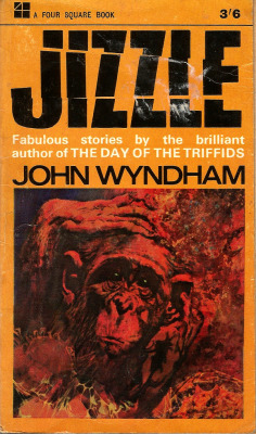 Jizzle, by John Wyndham (Four Square, 1965). From a car boot sale in Nottingham.  When Ted Torby bought Jizzle he was buying trouble. She was a monkey who could draw, and when she drew Ted&rsquo;s wife in a compromising situation with the lion-tamer,