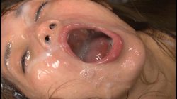 mouthcream:  Mika Osawa takes some sperm. @ MouthCream Archive