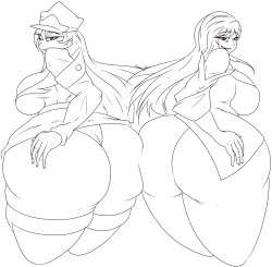 gleamingrose:  A butt sketch i did, butts n’ more butts \OvO/Hope