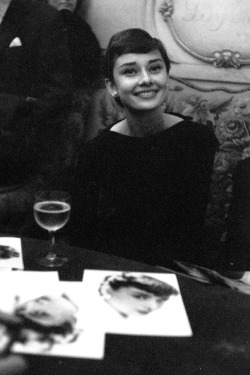 Audrey Hepburn photographed by Jack Garofalo in Paris, France,