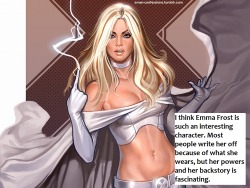 xmen-confessions:  I think Emma Frost is such an interesting