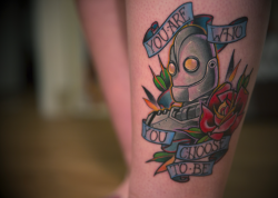 fuckyeahtattoos:  This is my Iron Giant tattoo that I’m madly