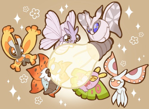 seaside-sadnesss:Moth Pokémon! 
