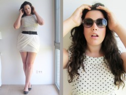 killerkurves:  annaadrielle:  OOTD <3 check it out on http://mollymimi.blogspot.be/2013/07/ootd-fluffy-skirt-polkadots.html