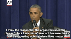 mrsminxalot:  micdotcom:  Watch: President Obama defends #BlackLivesMatter