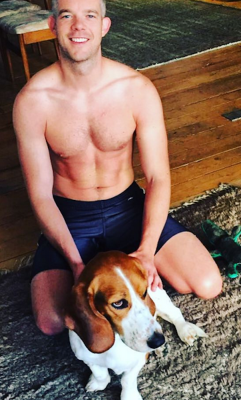 mynewplaidpants:Russell Tovey shirtless on Instagram