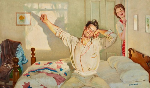 heavenpoison:  John Philip Falter (1910–1982), Waking Up, Undated,