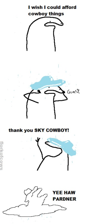 flork-of-cows-unofficially:sky cowboy