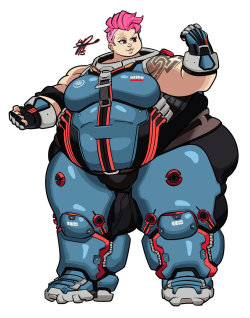 connard-cynique:Commission - Zarya by Grim-Kun 