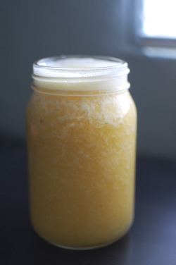 fruitandtea:  Sunshine Smoothie 1 cup fresh squeezed orange juice