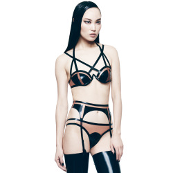 chromat:  Sleek + on fleek in latex.  Shop the Lunette Bra +